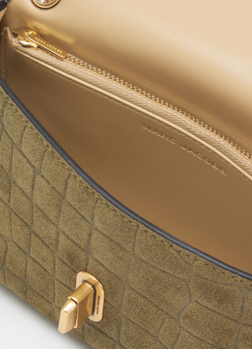 Marc Jacobs Dames The Dual Chain Mini schoudertas van suède met verstelbare schouderriem