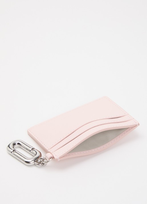 Marc Jacobs Dames Scene pasjeshouder van leer in de kleur Roze, maat: 1SZ