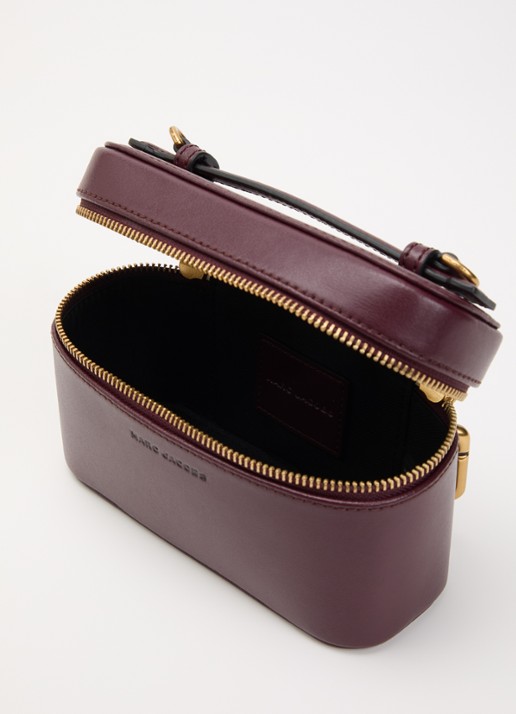 Marc Jacobs Dames Scene Vanity handtas van leer met afneembare schouderriem in de kleur Aubergine, maat: 1SZ