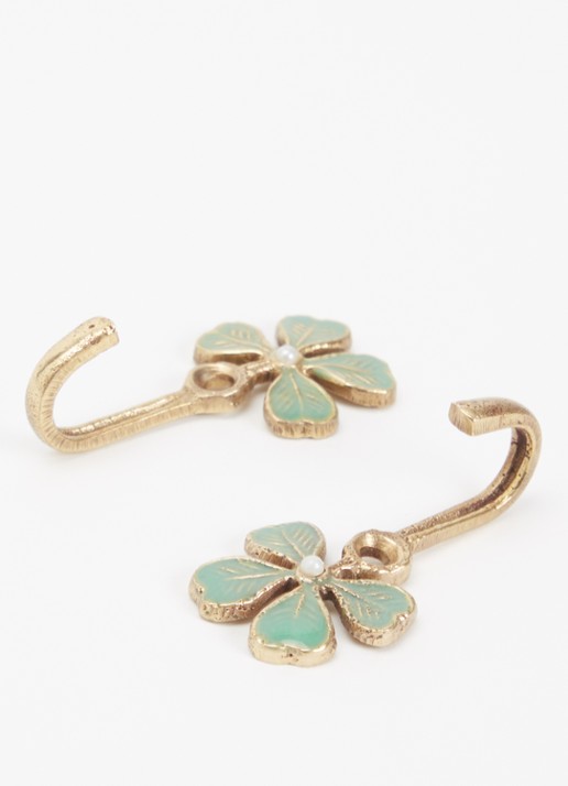 Doing Goods Lucky Clover wandhaak set van 2 Goud - Deal