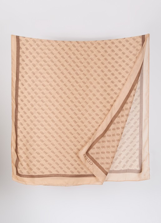 GUESS Dames Katya sjaal met logoprint 180 x 90 cm