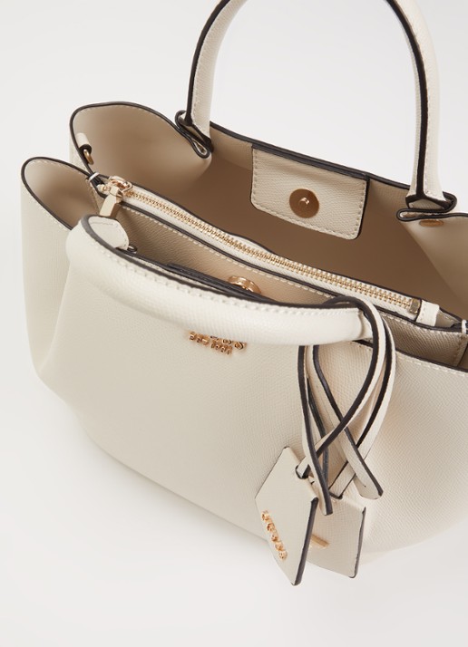 GUESS Dames Amorette schoudertas met verstelbare schouderriem in de kleur Beige, maat: 1SZ