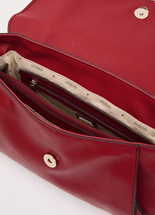 GUESS Dames Devon handtas met afneembare schouderriem in de kleur Rood, maat: 1SZ