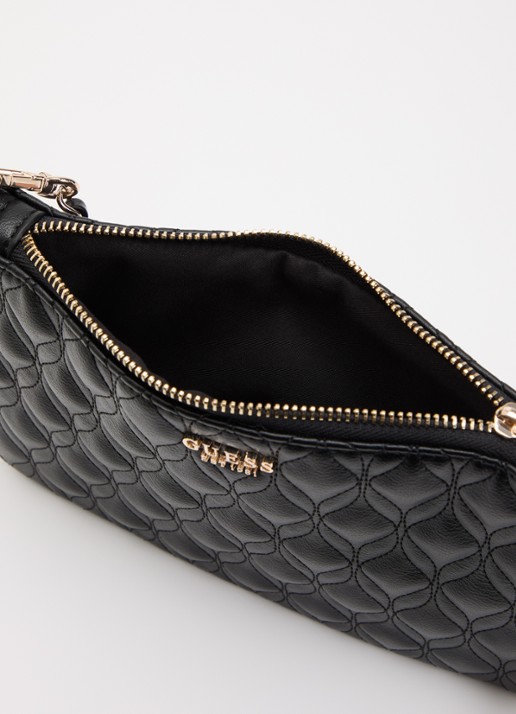 GUESS Dames Maxine handtas met quilt patroon in de kleur Zwart, maat: 1SZ