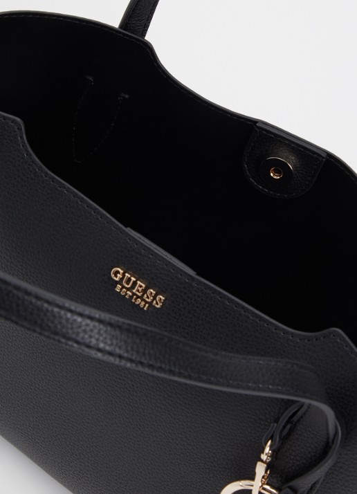 GUESS Dames Melody handtas met uitneembaar etui en afneembare schouderriem in de kleur Zwart, maat: 1SZ