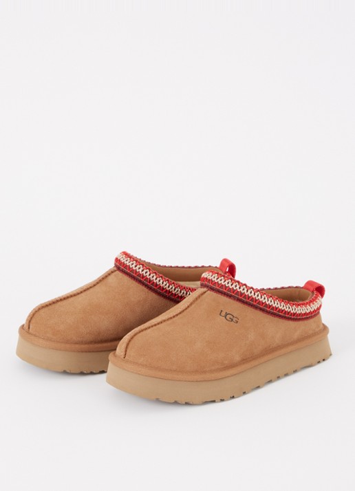 UGG Meisjes Tazz instapper van suède in de kleur Kastanjebruin, maat: 32.5
