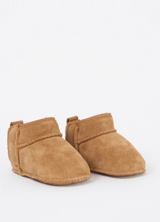 UGG Meisjes Classic Ultra Mini enkellaarsje van suède in de kleur Hazelnootbruin, maat: 16