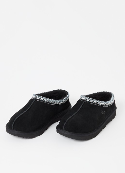UGG Meisjes Tasman II instapper van suède in de kleur Zwart, maat: 33.5