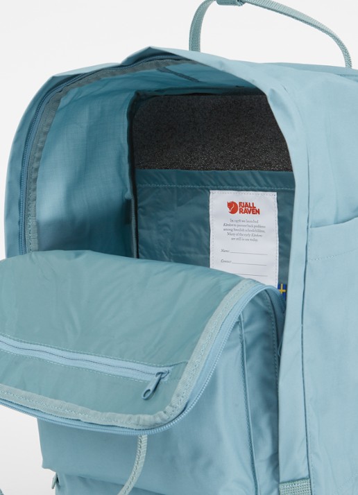 Fjällräven Dames Kånken rugzak met 17 inch laptopvak in de kleur Aquablauw, maat: 1maat