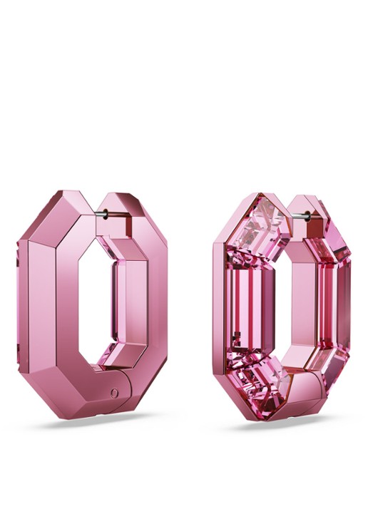 Swarovski Dames Lucent oorringen met kristal in de kleur Roze