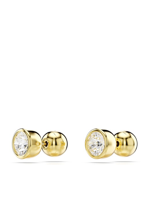 Swarovski Dames Imber oorknopjes verguld in de kleur Goud