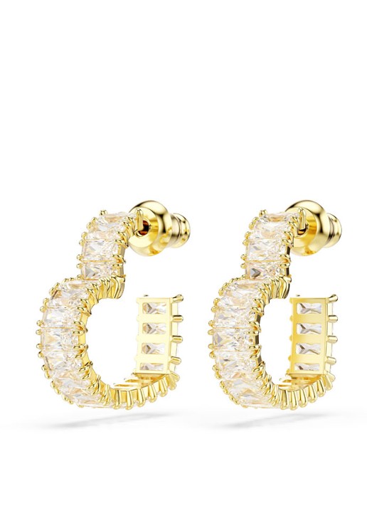 Swarovski Dames Matrix oorstekers verguld in de kleur Goud