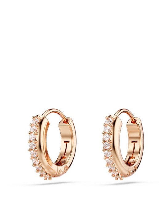 Swarovski Dames Matrix oorringen met zirkonia in de kleur Roségoud