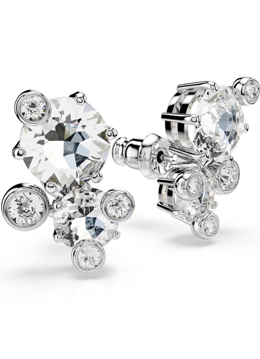 Swarovski Dames Constella oorknopjes met kristal in de kleur Zilver