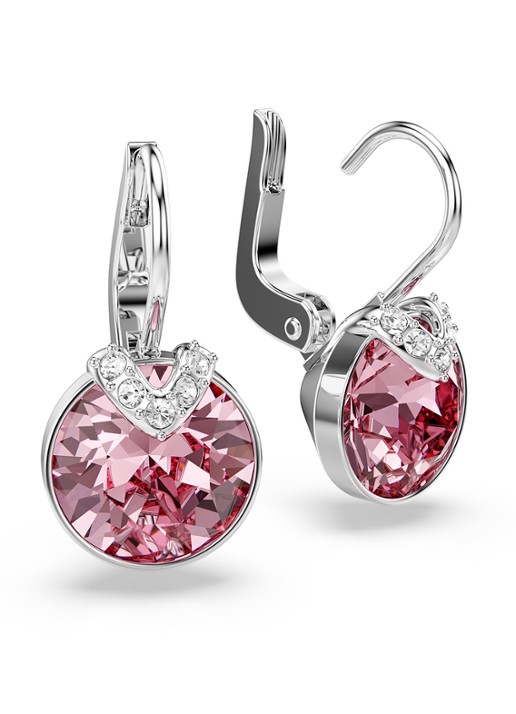 Swarovski Dames Bella oorhangers met kristal in de kleur Zilver