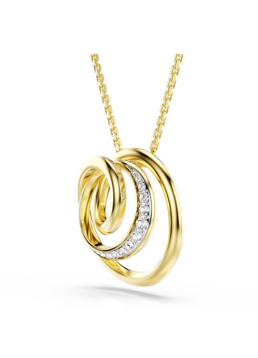 Swarovski Dames Hyperbola ketting met kristal in de kleur Goud