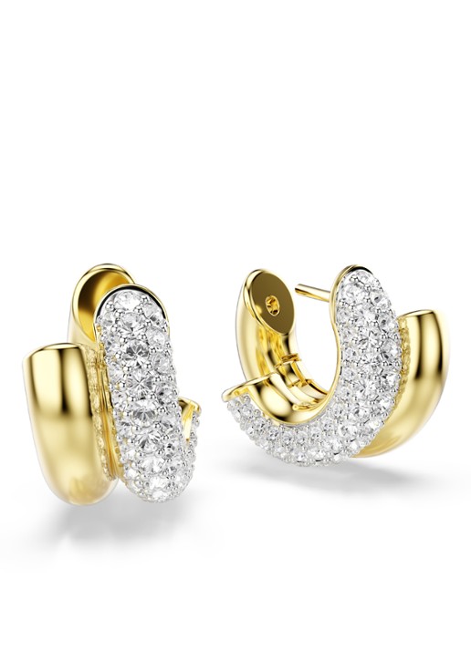 Swarovski Dames Dextera oorringen verguld in de kleur Goud