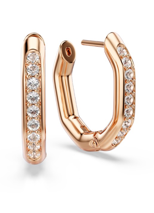 Swarovski Dames Dextera oorringen verguld in de kleur Roségoud