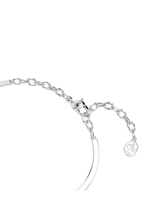 Swarovski Dames Symbolica bangle met kristal in de kleur Zilver