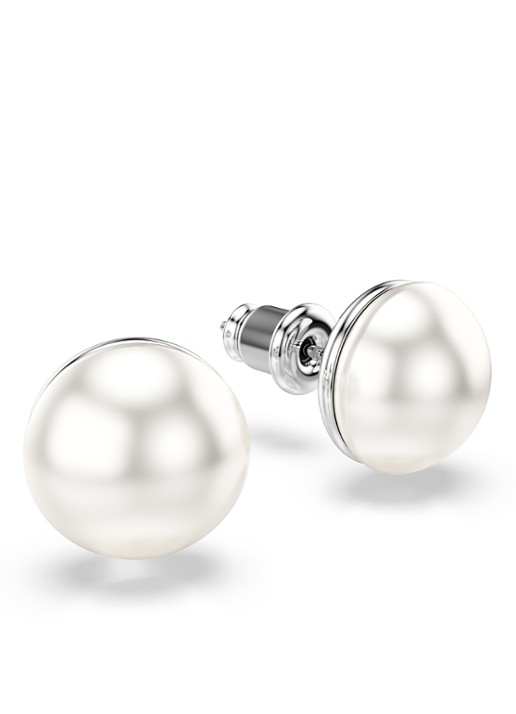 Swarovski Dames Matrix oorstekers in de kleur Zilver