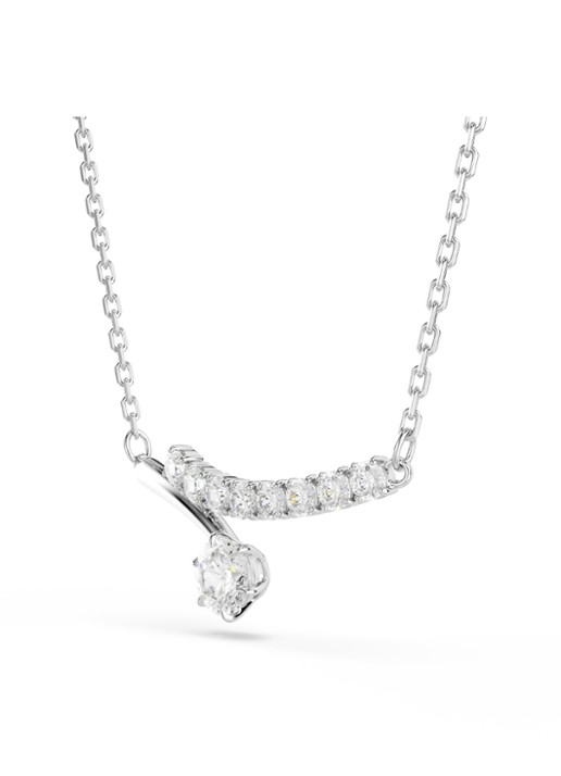 Swarovski Dames Matrix ketting met kristal in de kleur Zilver