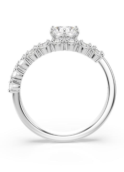 Swarovski Dames Matrix ring met kristal 52 in de kleur Zilver