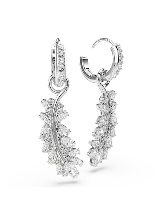 Swarovski Dames Vienna oorringen met kristal in de kleur Zilver