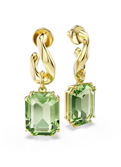 Swarovski Dames Millenia oorstekers verguld in de kleur Goud
