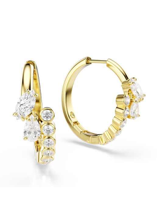 Swarovski Dames Mesmera oorringen verguld in de kleur Goud