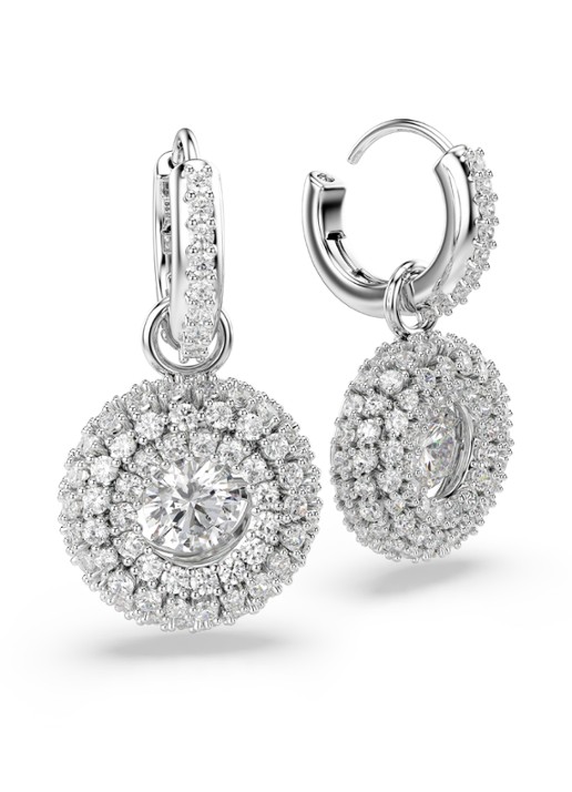 Swarovski Dames Sublima oorringen met kristal in de kleur Zilver