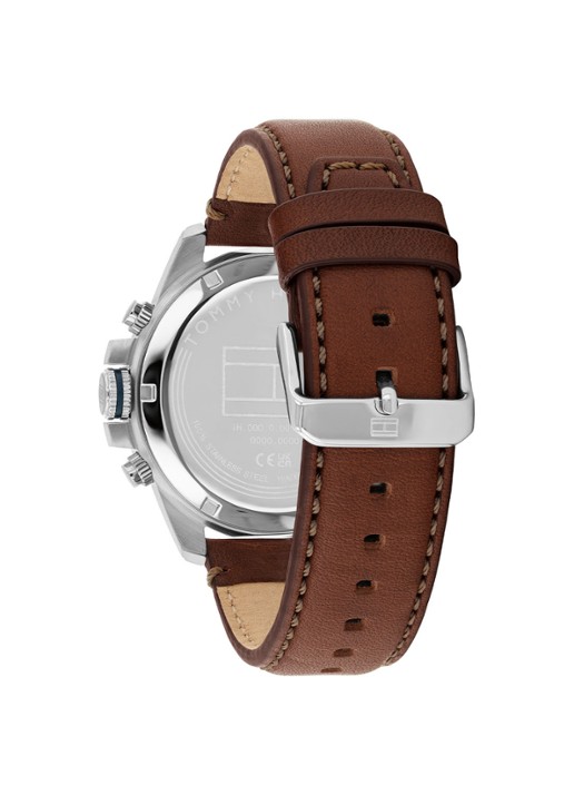 Tommy Hilfiger Heren Horloge TH1792195 in de kleur Lichtbruin, maat: ns