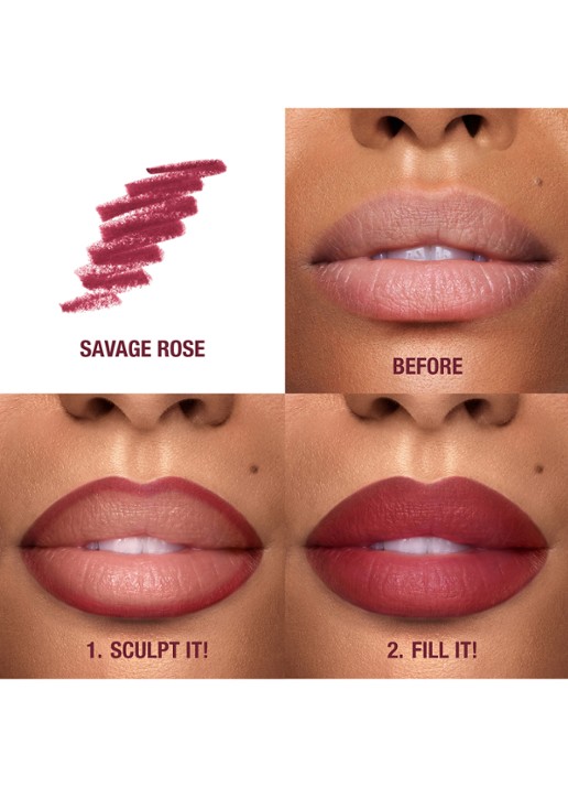 Charlotte Tilbury Lip Cheat - lipliner Savage Rose 1,2GR Make-up - Deal