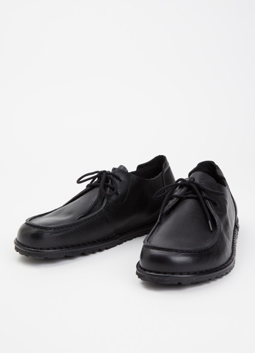 Birkenstock Heren Utti Lace veterschoen van leer in de kleur Zwart, maat: 43