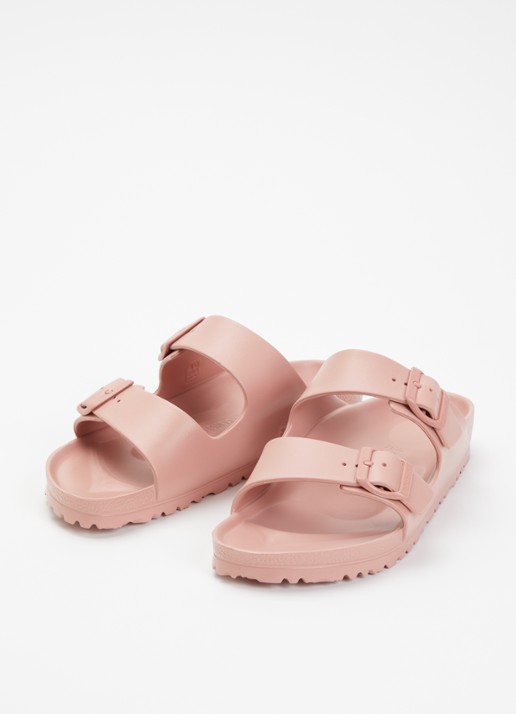 Birkenstock Dames Arizona EVA slipper met gespdetail in de kleur Oudroze, maat: 38