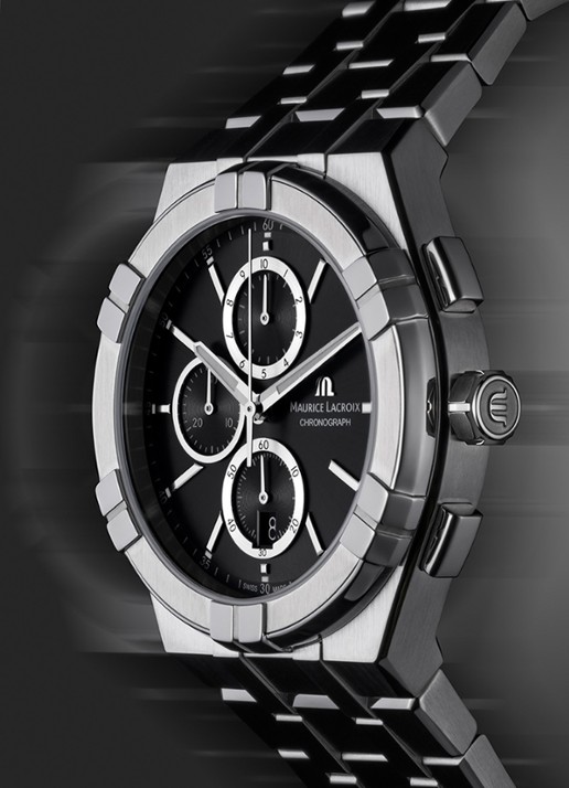 Maurice Lacroix Heren Aikon Chronograaf horloge AI1118-SS002-330-1 in de kleur Zilver, maat: geen maat