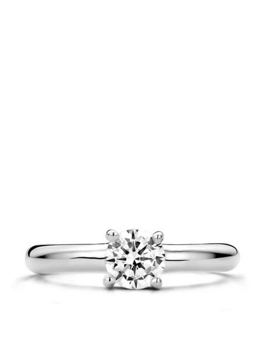 TI SENTO - Milano Dames Ring van zilver met zirkonia 1463ZI in de kleur Zilver