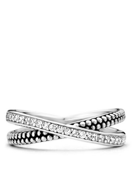 TI SENTO - Milano Dames Ring van zilver 12020ZI in de kleur Zilver