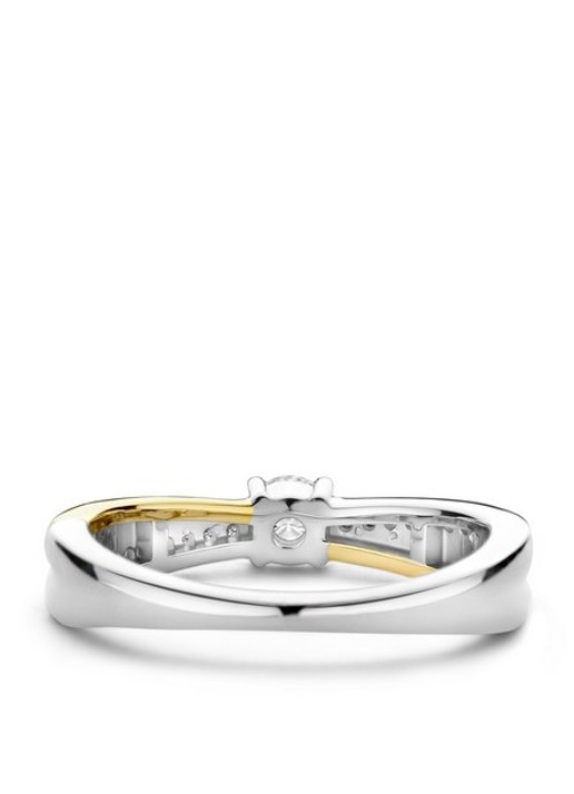 TI SENTO - Milano Dames Ring met zirkonia 12374ZY in de kleur Zilver