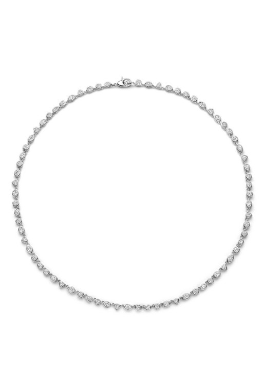 TI SENTO - Milano Dames Ketting van zilver 34076ZI in de kleur Zilver