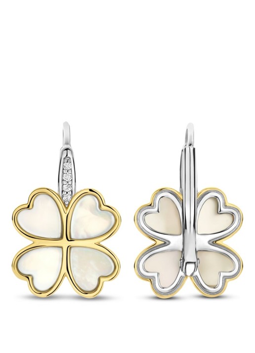 TI SENTO - Milano Dames Oorhangers verguld 78005MW in de kleur Parelmoer