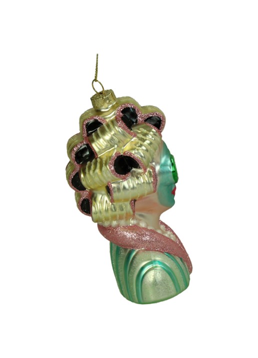 Kersten Welness Dame kersthanger 13,1 cm Lindegroen - Deal
