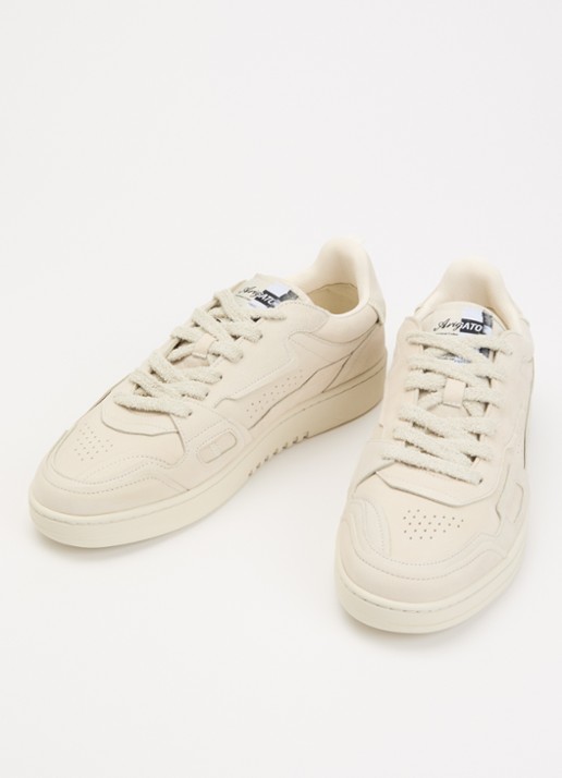 Axel Arigato Heren Dice Patchwork sneaker van nubuck met logo in de kleur Beige, maat: 40