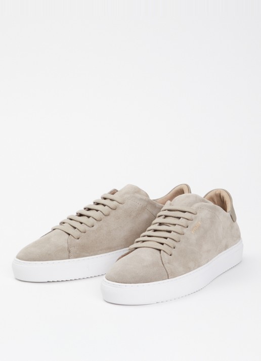 Axel Arigato Heren Clean 90 sneaker van suède in de kleur Donkerbeige, maat: 44