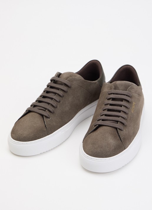 Axel Arigato Heren Clean 90 sneaker van suède met logo in de kleur Donkerbruin, maat: 46