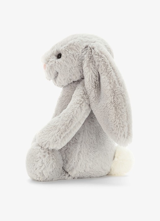 Jellycat Bashful Silver Bunny knuffel 31 cm in de kleur Grijs, maat: ONE SIZE