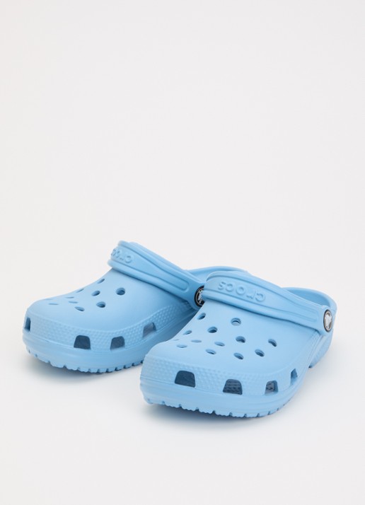 Crocs Meisjes Classic clog instapper met logo in de kleur Lichtblauw, maat: 32/33