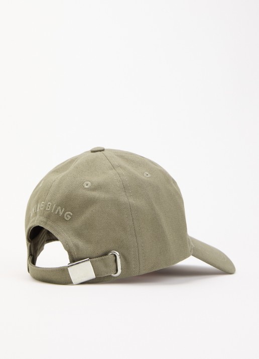 Anine Bing Dames Jeremy pet met logoborduring in de kleur Olijfgroen, maat: ONE SIZE
