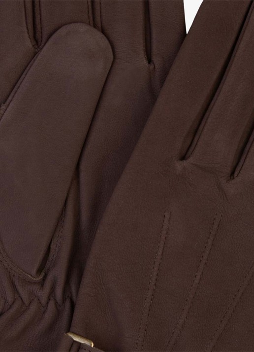 Profuomo Heren Handschoenen van leer in de kleur Bruin, maat: 10