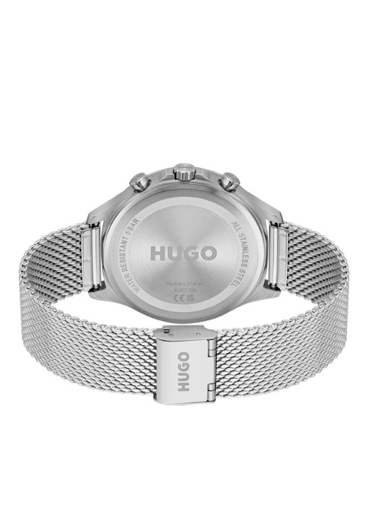HUGO Heren Smash Multi horloge HU1530409 in de kleur Zilver, maat: ns