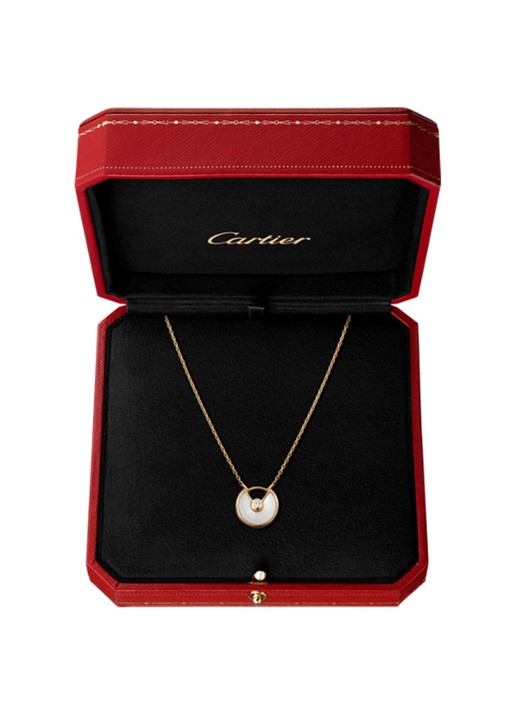 Cartier Dames Amulette de Cartier XS ketting van 18 karaat geelgoud met diamant B3047100 in de kleur Geelgoud
